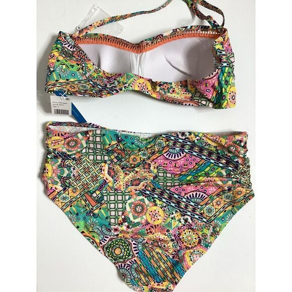 New. Bleu Rod Beattie bright print bikini. 14-top/16W-bottom. Retails $145 - Picture 7 of 9